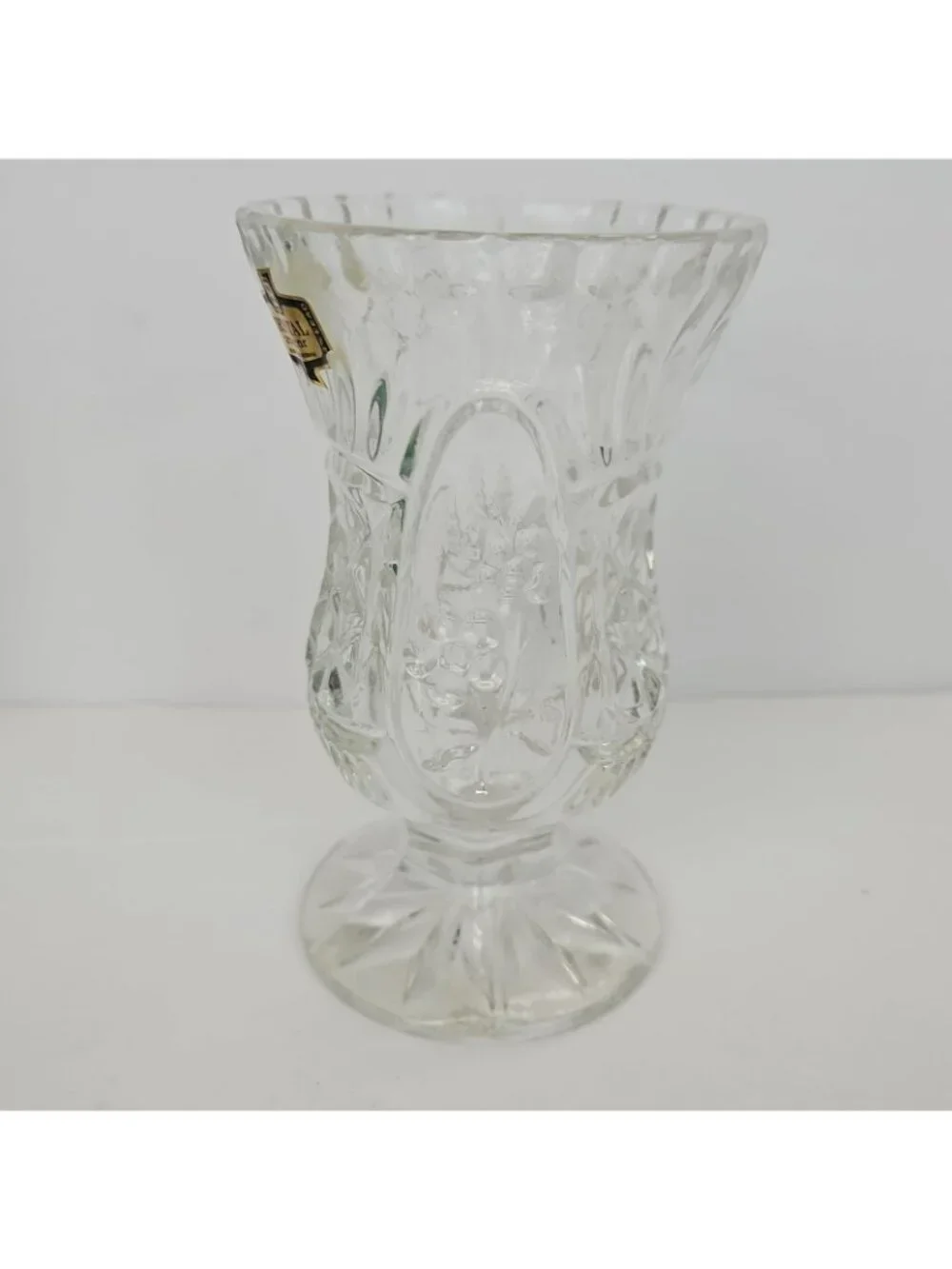 Vintage Forever Zajecar Crystal 24% Lead Bud Vase Style 302122 Yugoslavia NIB